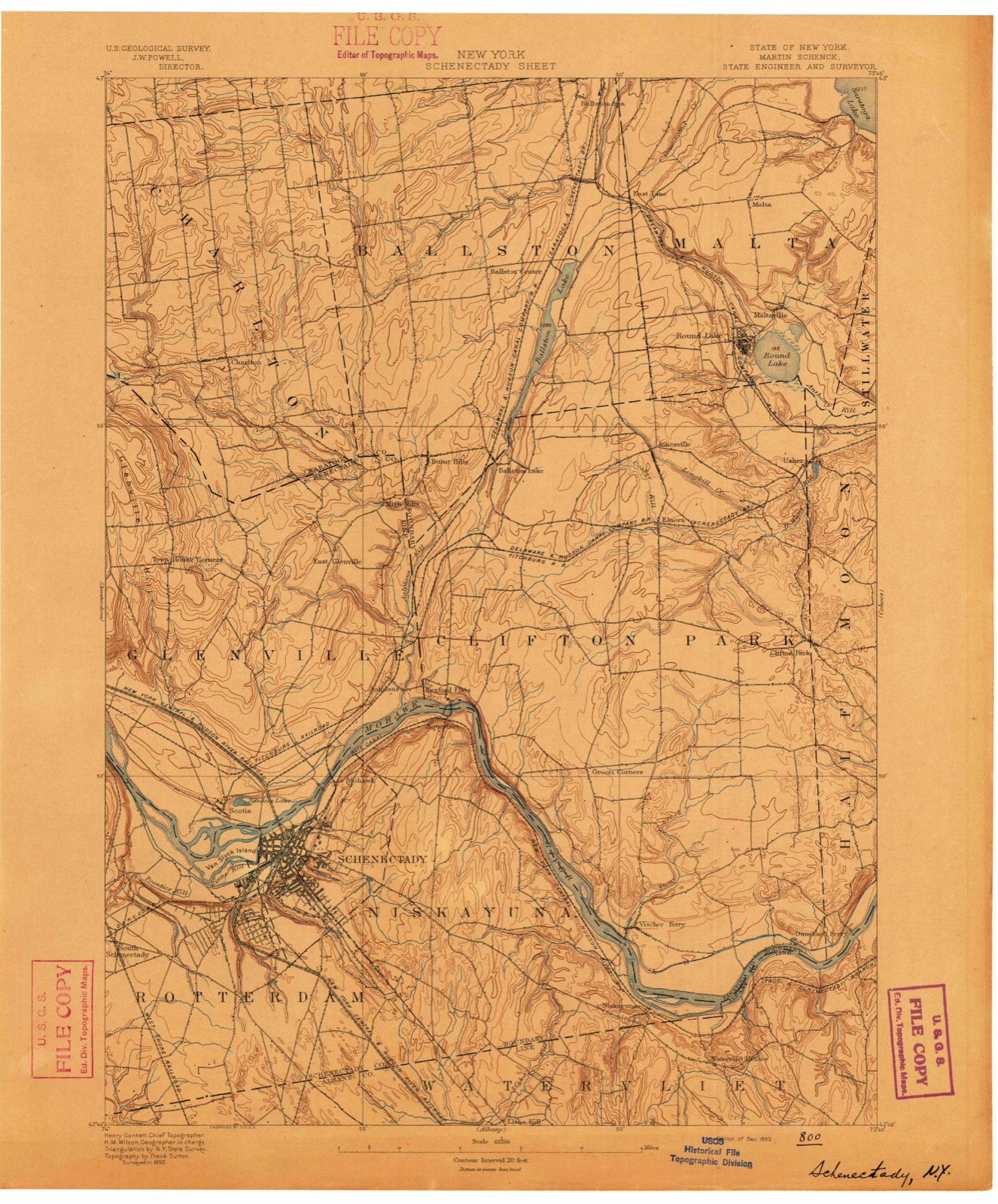 Topographic sheet of Mayfair, surveyed 1893