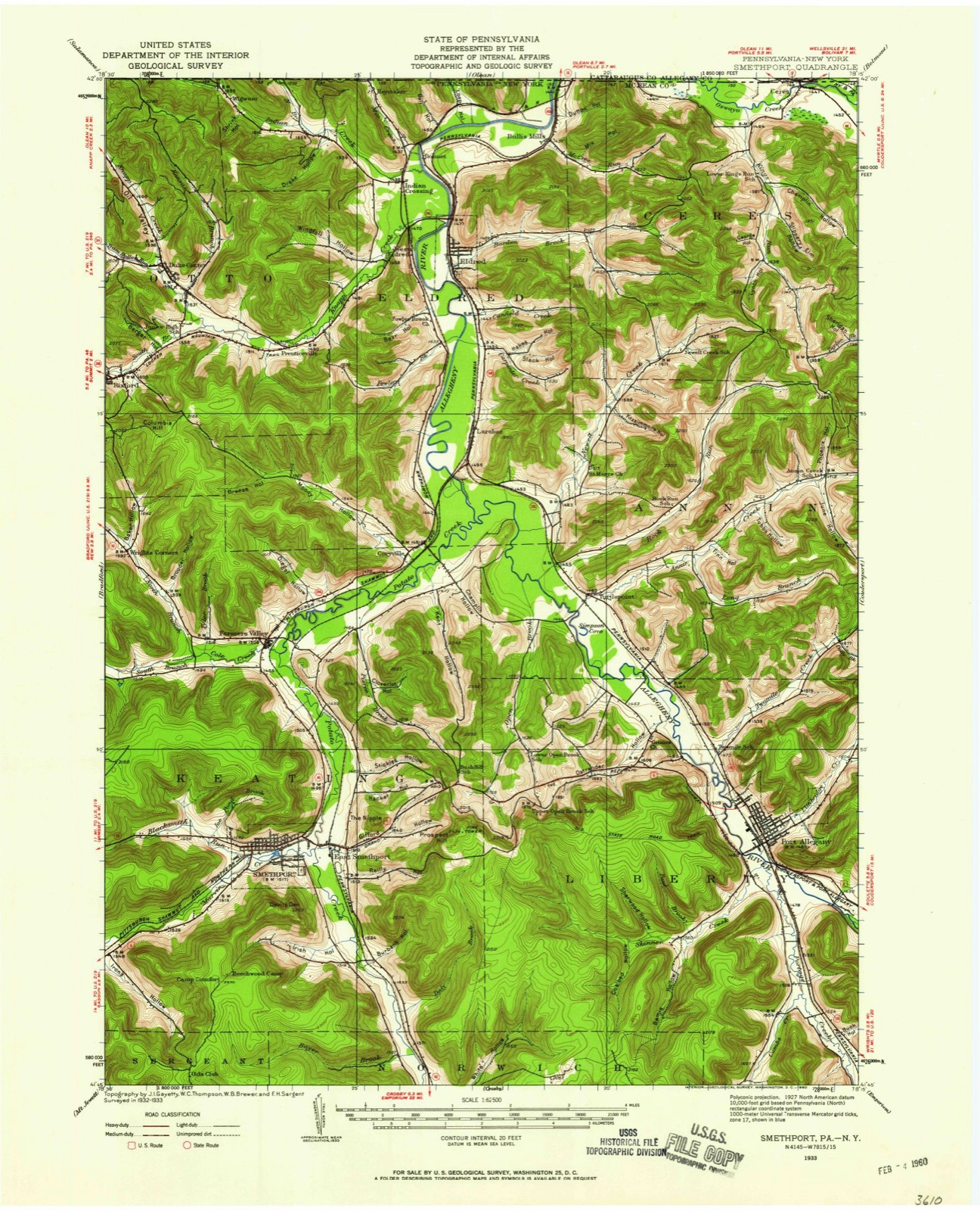 Topographic sheet of Ceres, surveyed 1933