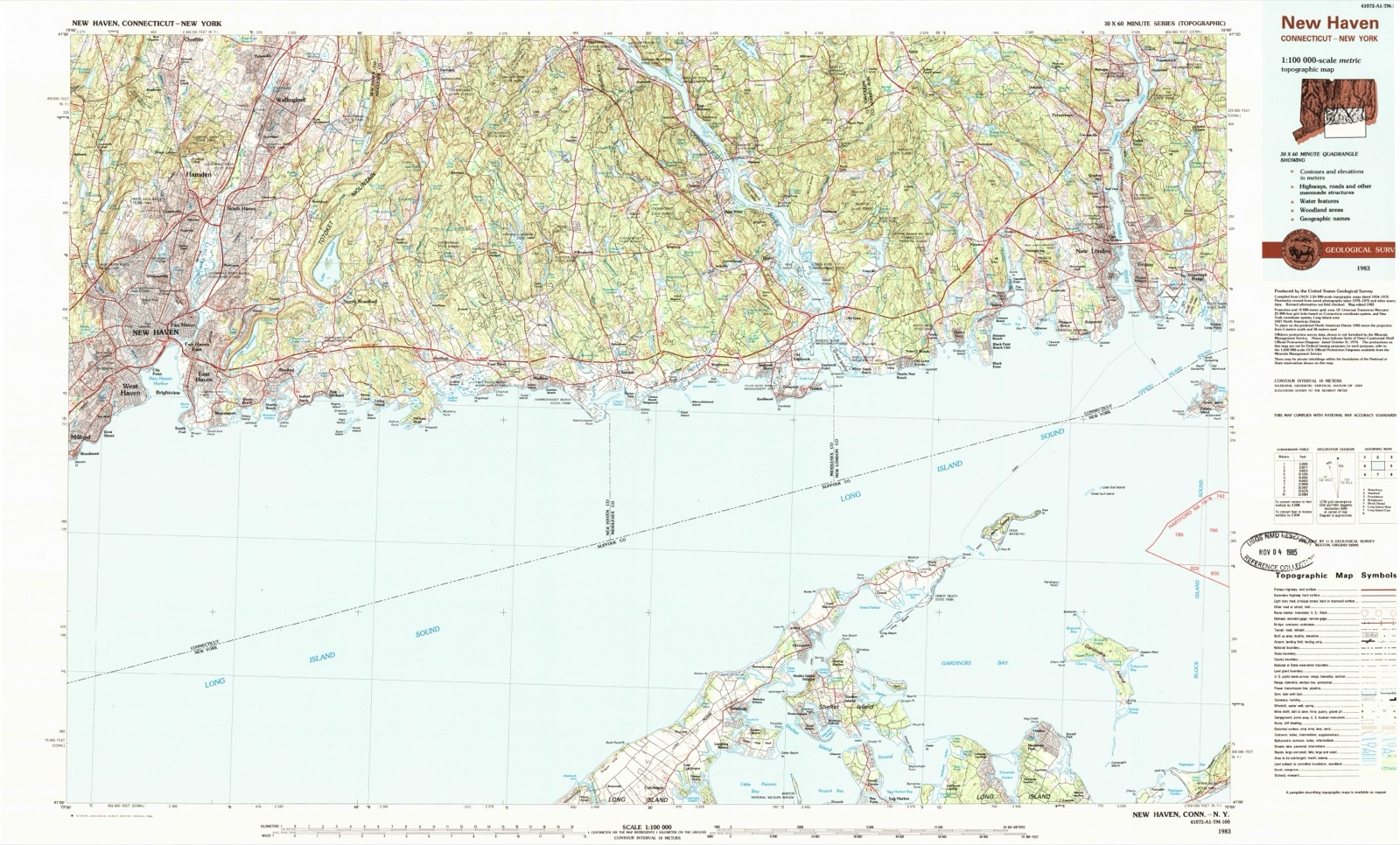 Topographic sheet of Bayview, surveyed 1983