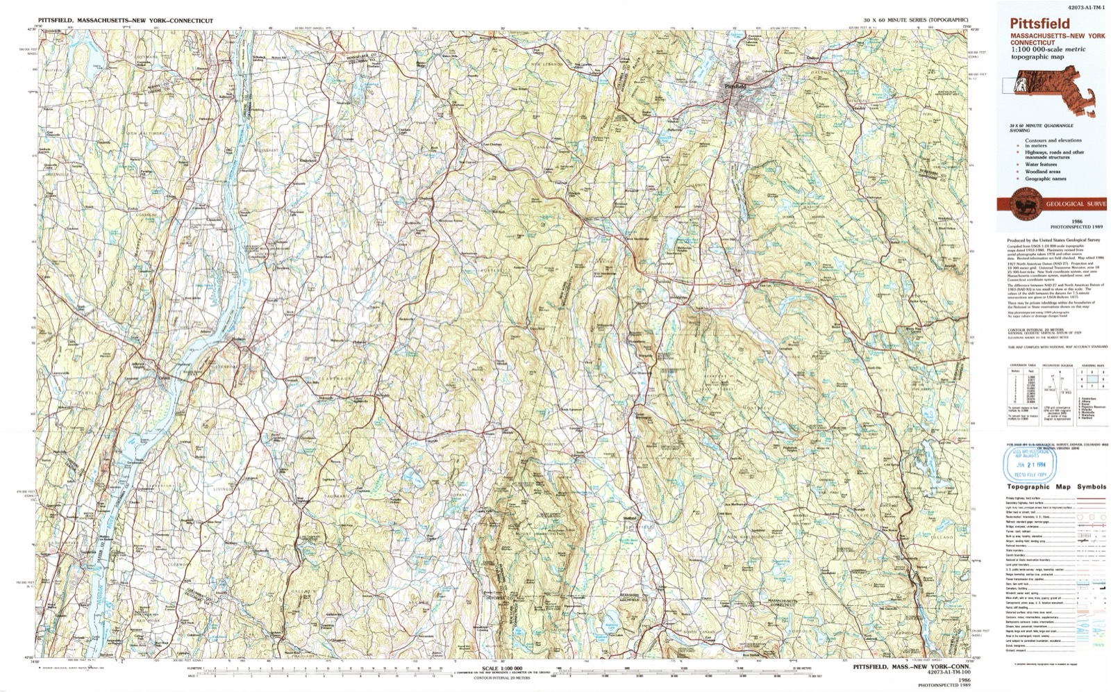 Topographic sheet of High Falls, surveyed 1986