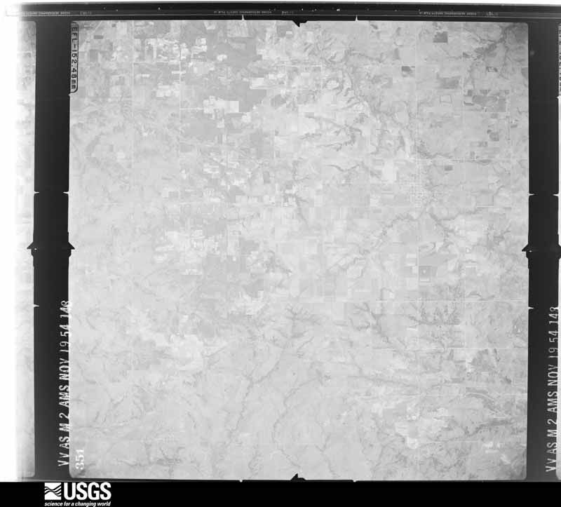 U.S. Geological Survey aerial photograph, 1954-11-19, scale 1:68199
