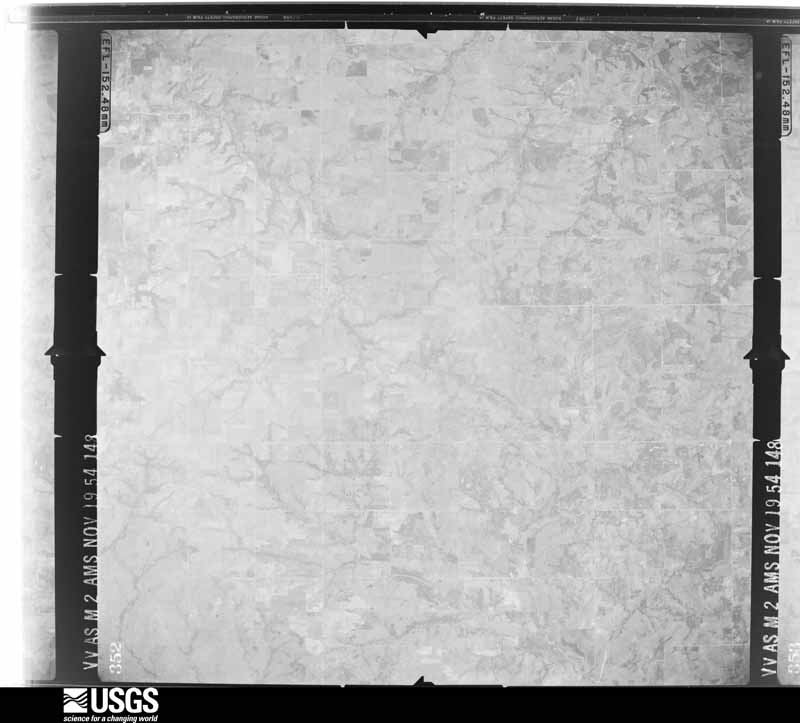 U.S. Geological Survey aerial photograph, 1954-11-19, scale 1:68199