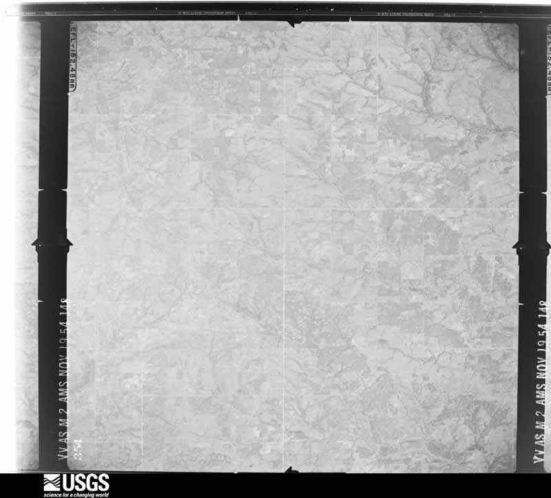 U.S. Geological Survey aerial photograph, 1954-11-19, scale 1:68199