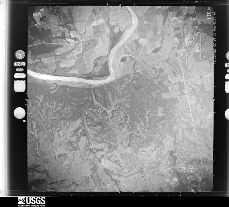 U.S. Geological Survey aerial photograph, 1967-05-02, scale 1:53954