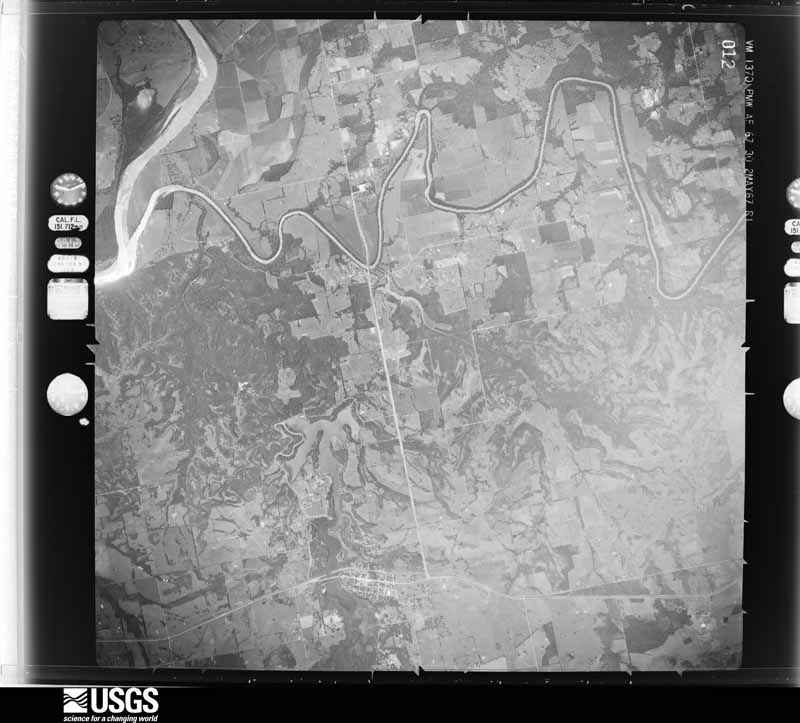 U.S. Geological Survey aerial photograph, 1967-05-02, scale 1:53954
