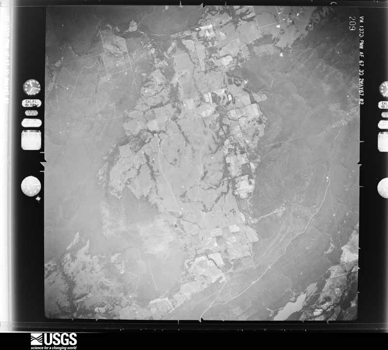 U.S. Geological Survey aerial photograph, 1967-05-02, scale 1:51619
