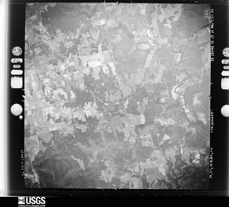 U.S. Geological Survey aerial photograph, 1967-05-02, scale 1:52810