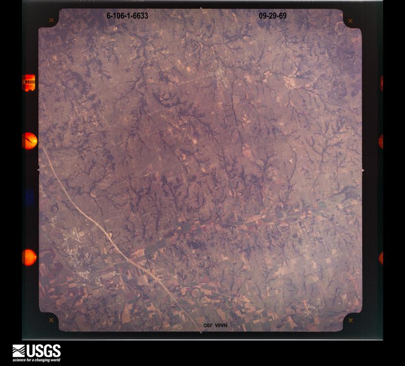 U.S. Geological Survey aerial photograph, 1969-09-29, scale 1:120296
