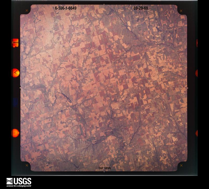 U.S. Geological Survey aerial photograph, 1969-09-29, scale 1:119598