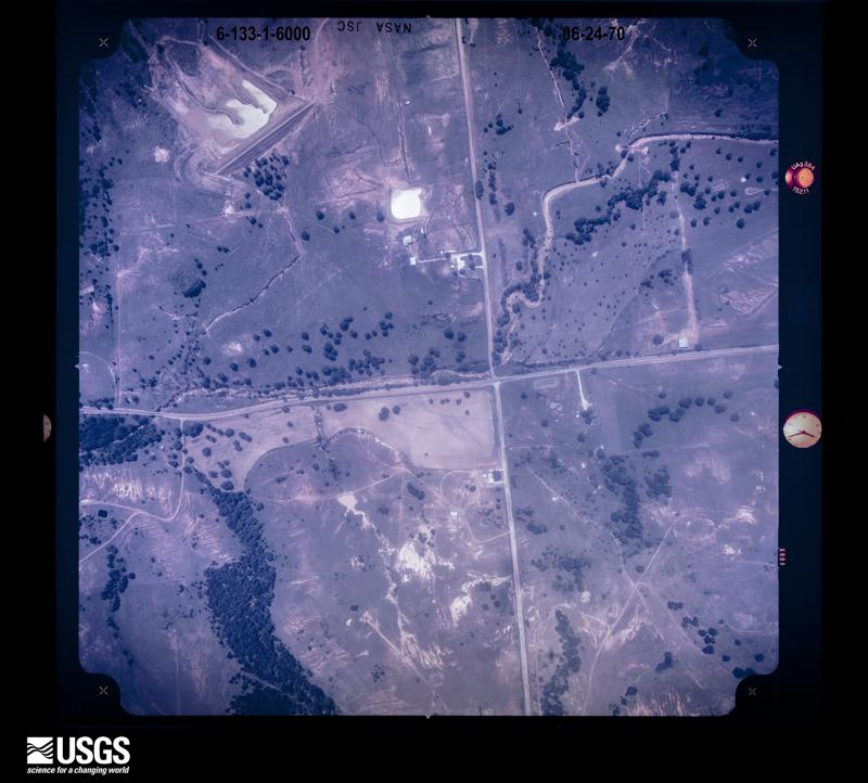 U.S. Geological Survey aerial photograph, 1970-06-24, scale 1:6498