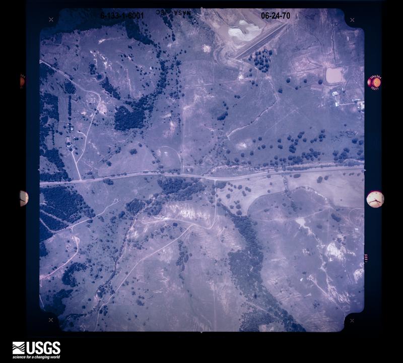 U.S. Geological Survey aerial photograph, 1970-06-24, scale 1:6498