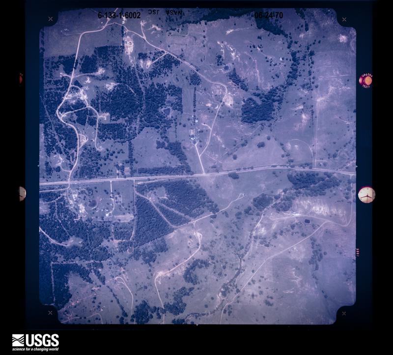 U.S. Geological Survey aerial photograph, 1970-06-24, scale 1:6498