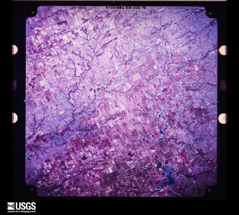 U.S. Geological Survey aerial photograph, 1972-08-19, scale 1:119657