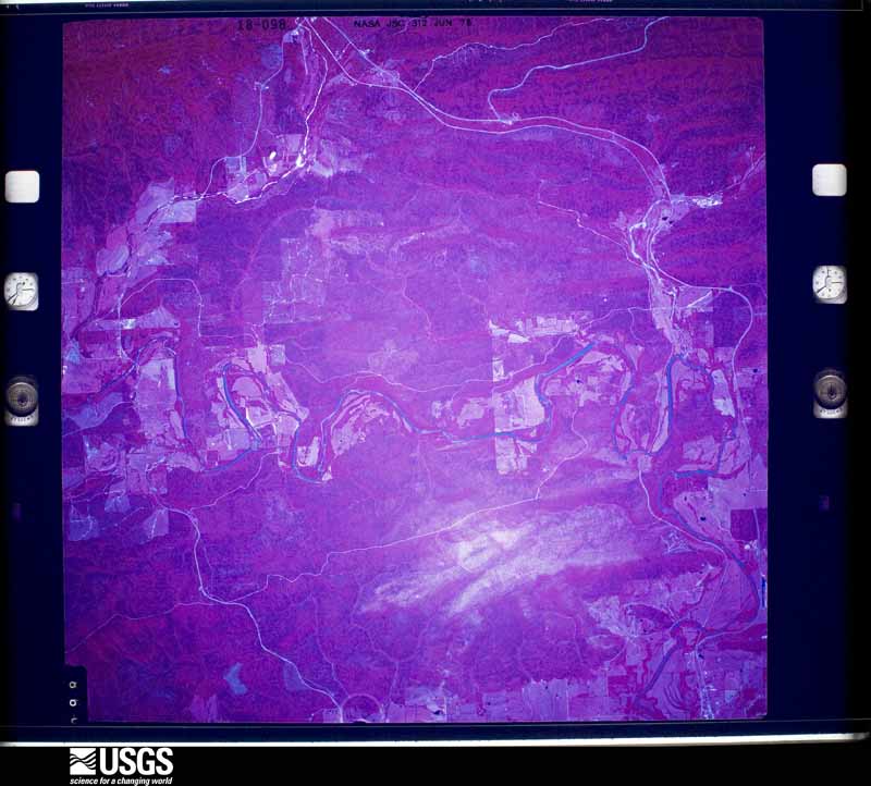 U.S. Geological Survey aerial photograph, 1975-06-12, scale 1:58000