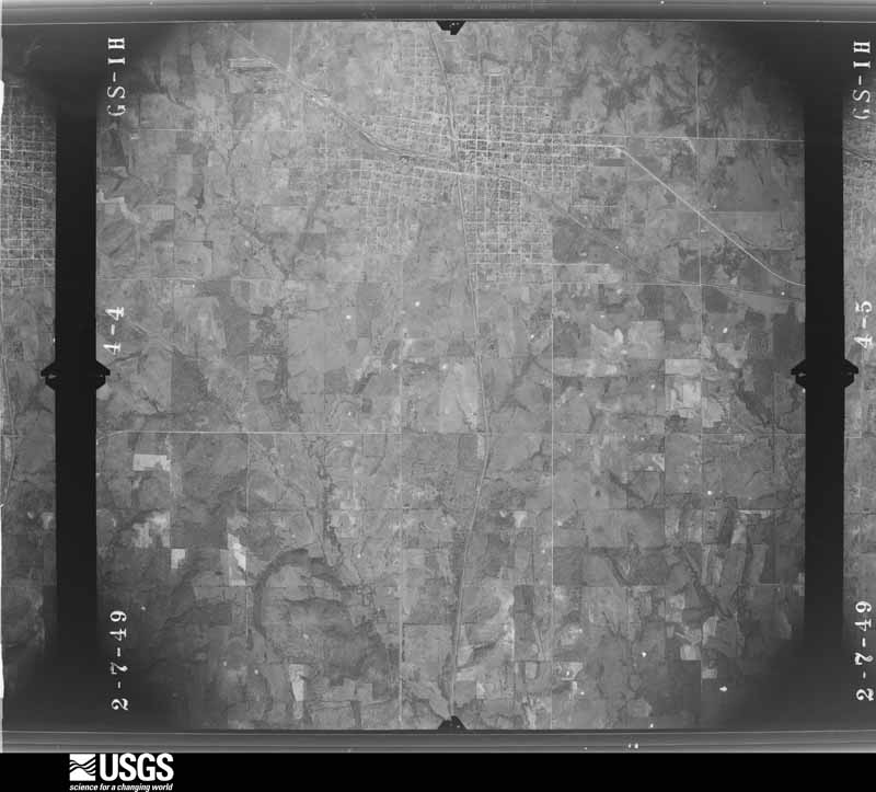 U.S. Geological Survey aerial photograph, 1949-02-07, scale 1:32800