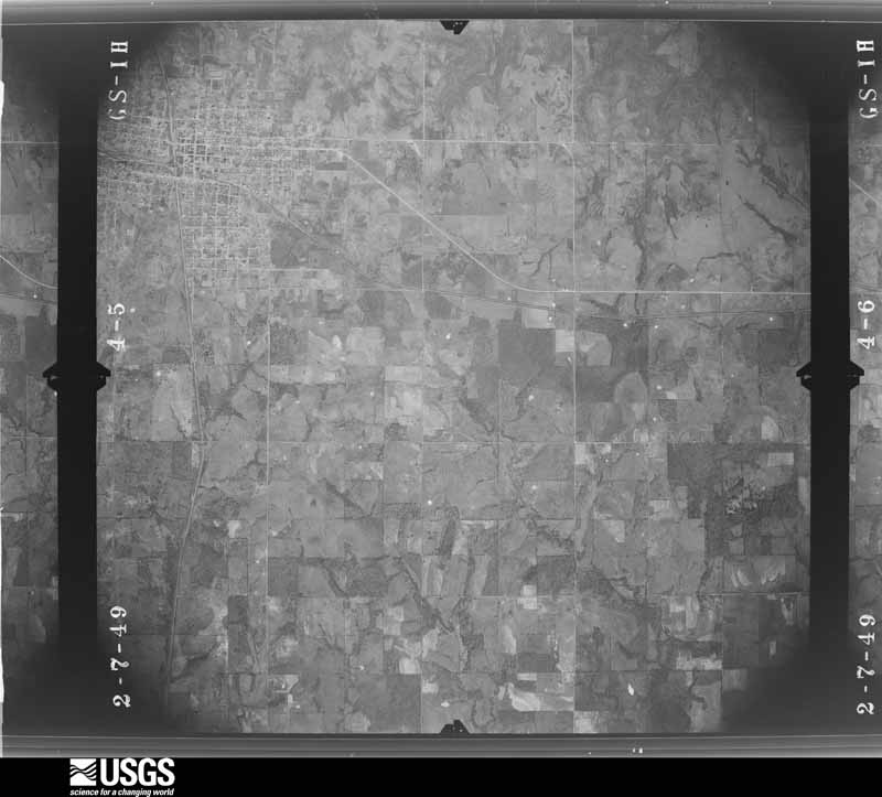 U.S. Geological Survey aerial photograph, 1949-02-07, scale 1:32800