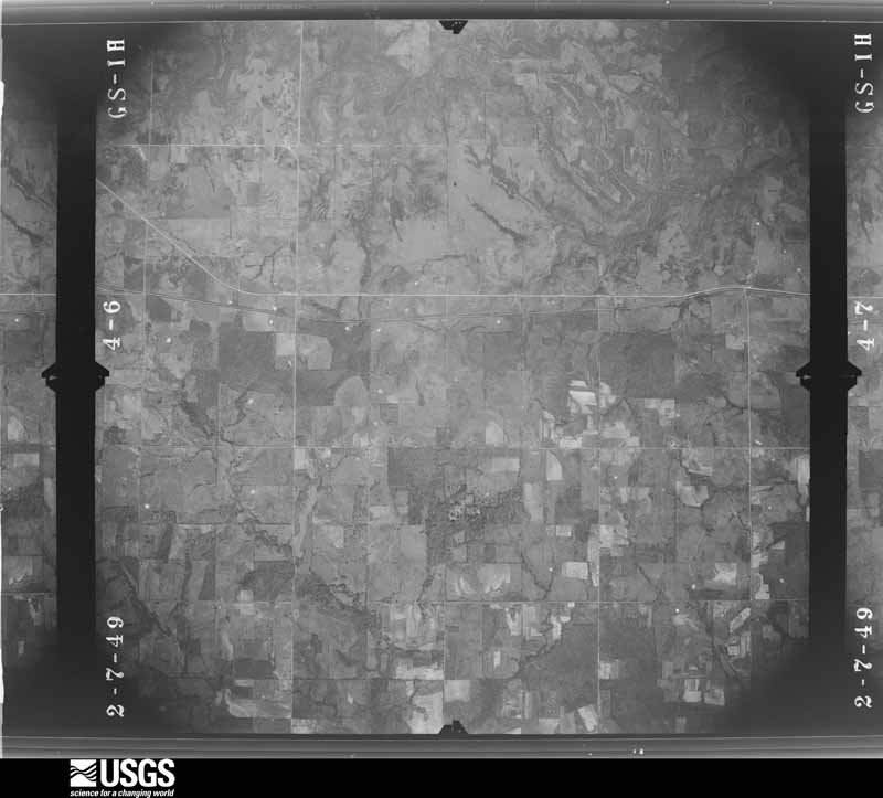 U.S. Geological Survey aerial photograph, 1949-02-07, scale 1:32800