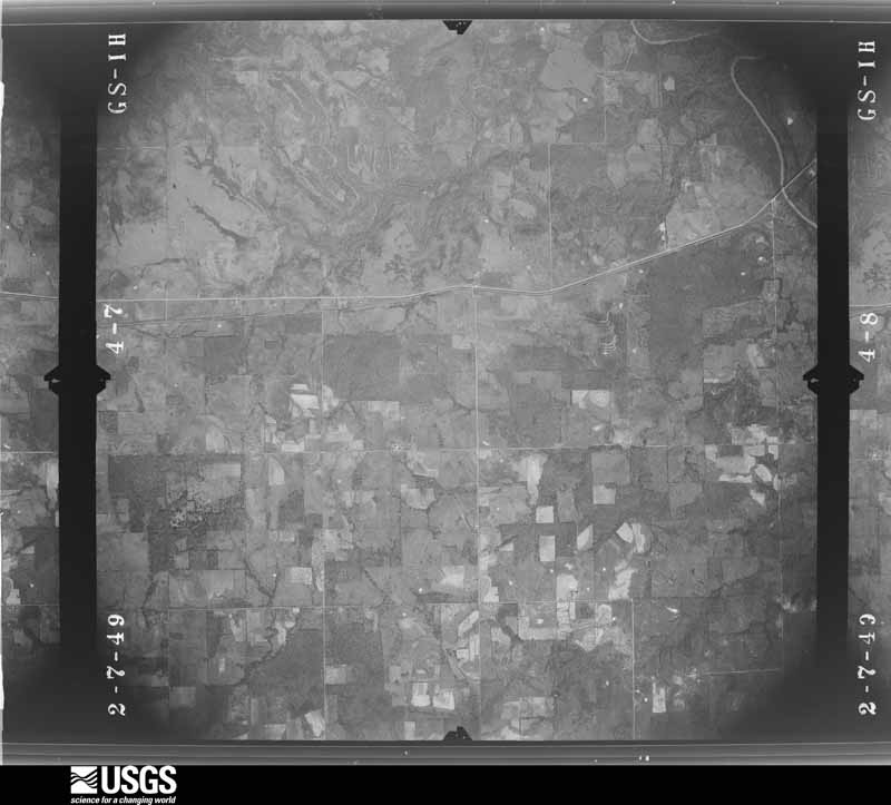 U.S. Geological Survey aerial photograph, 1949-02-07, scale 1:32800
