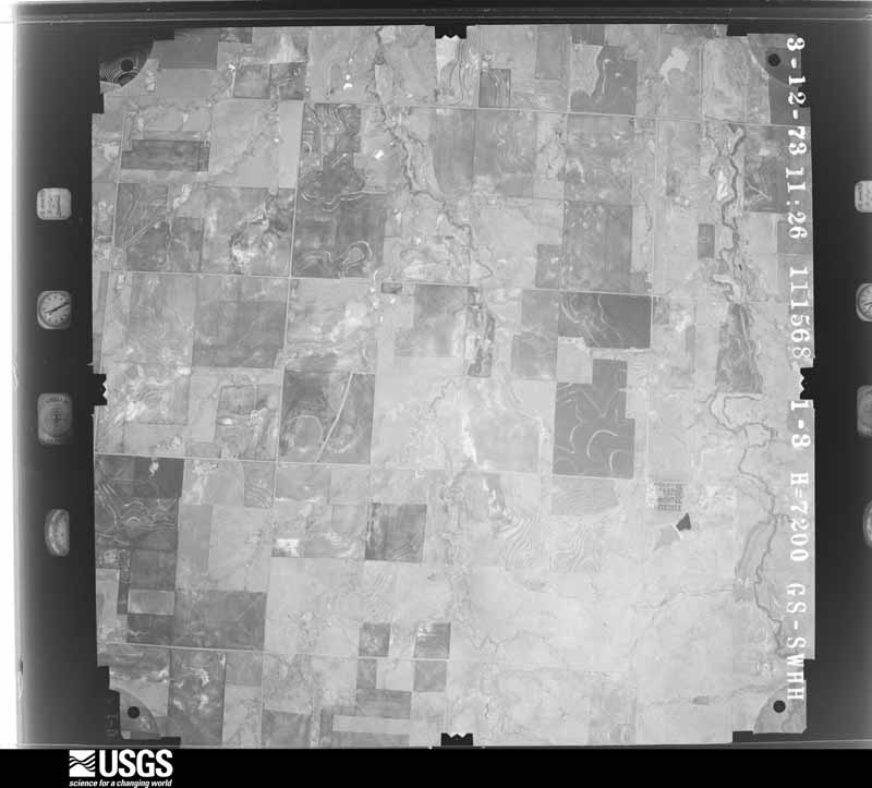 U.S. Geological Survey aerial photograph, 1973-03-12, scale 1:24700