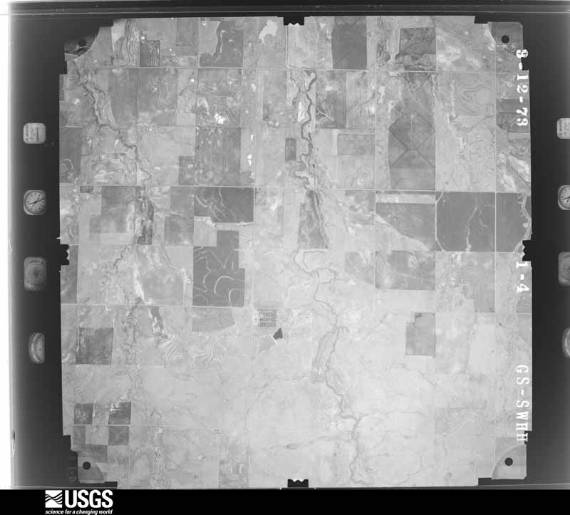 U.S. Geological Survey aerial photograph, 1973-03-12, scale 1:24700