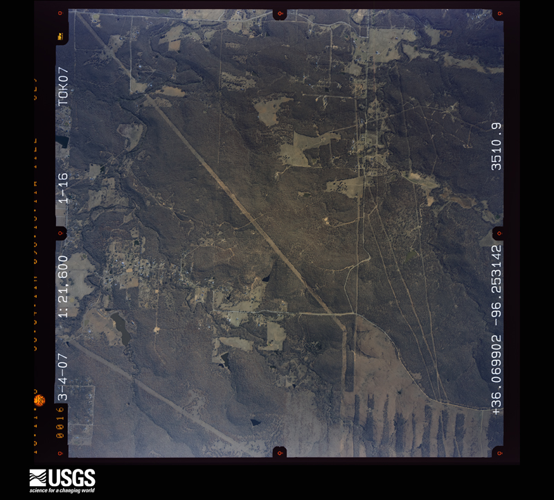 U.S. Geological Survey aerial photograph, 2007-03-04, scale 1:21600