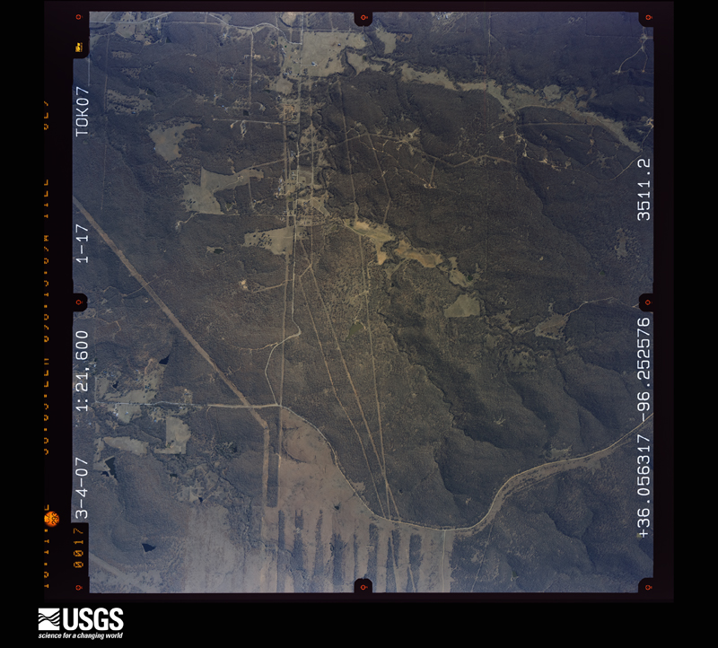 U.S. Geological Survey aerial photograph, 2007-03-04, scale 1:21600