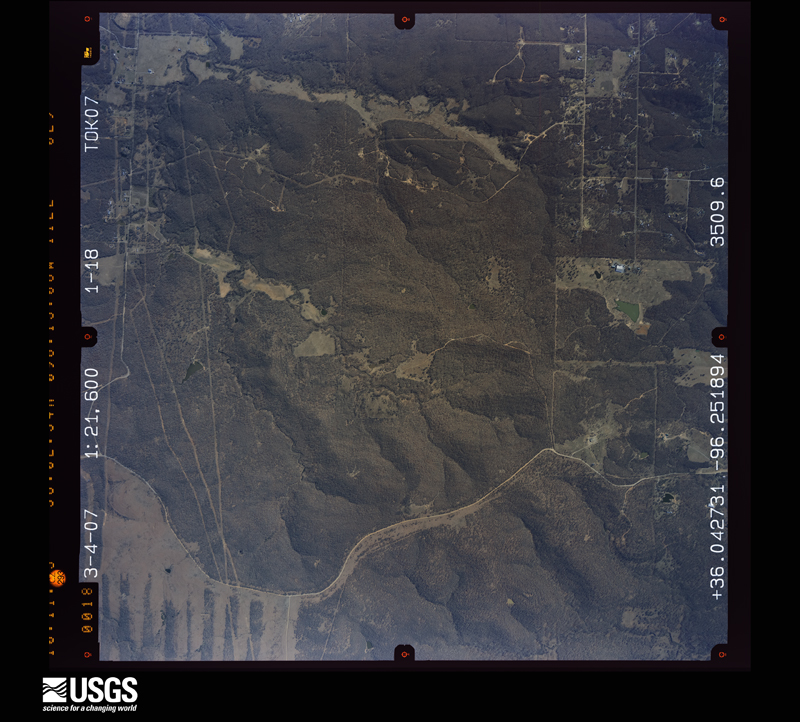 U.S. Geological Survey aerial photograph, 2007-03-04, scale 1:21600