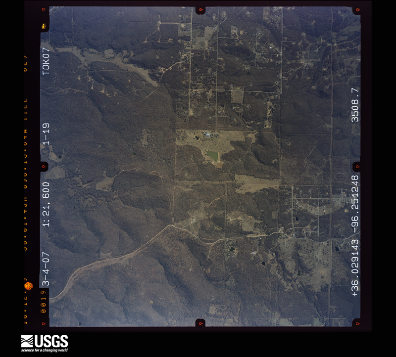 U.S. Geological Survey aerial photograph, 2007-03-04, scale 1:21600
