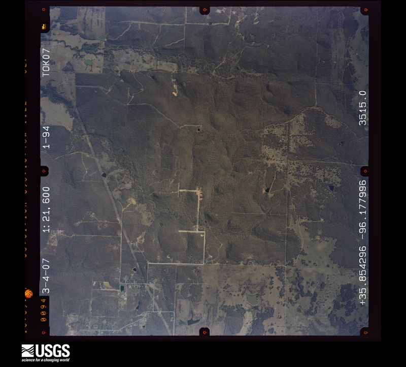 U.S. Geological Survey aerial photograph, 2007-03-04, scale 1:21600