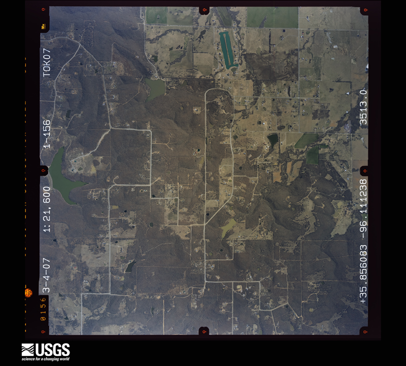 U.S. Geological Survey aerial photograph, 2007-03-04, scale 1:21600