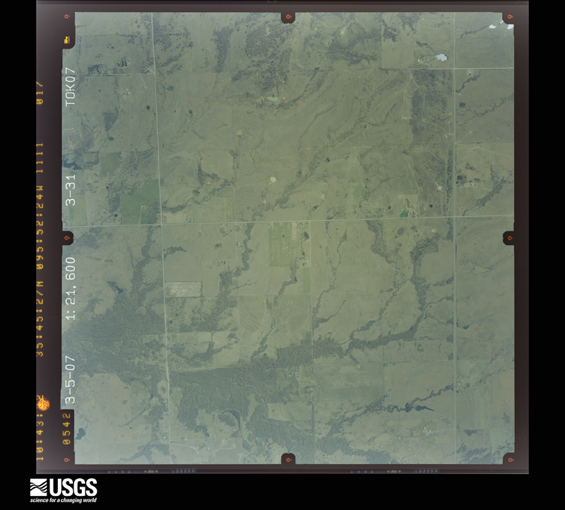 U.S. Geological Survey aerial photograph, 2007-03-05, scale 1:21600