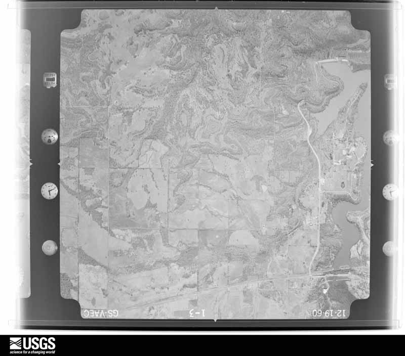 U.S. Geological Survey aerial photograph, 1960-12-19, scale 1:18000