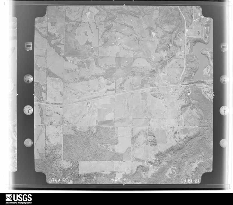 U.S. Geological Survey aerial photograph, 1960-12-19, scale 1:18000