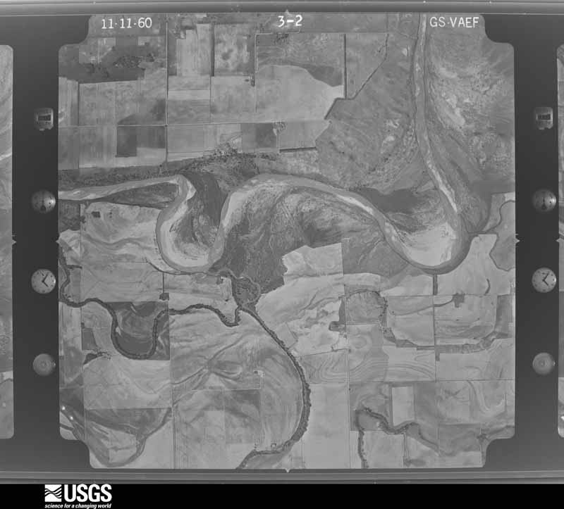 U.S. Geological Survey aerial photograph, 1960-11-11, scale 1:18000