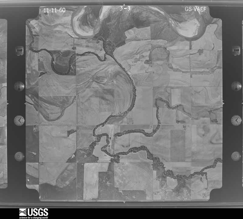 U.S. Geological Survey aerial photograph, 1960-11-11, scale 1:18000