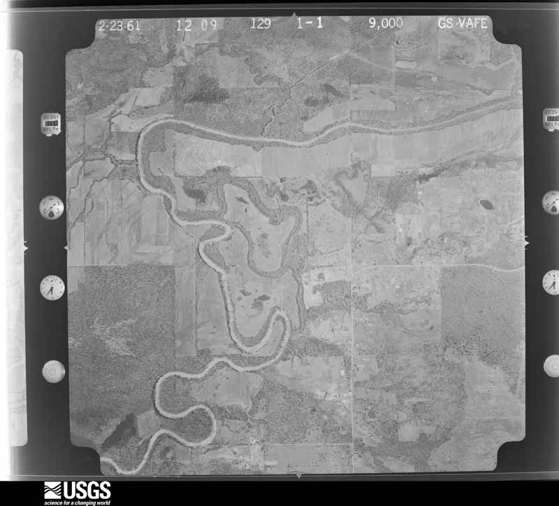 U.S. Geological Survey aerial photograph, 1961-02-23, scale 1:18000