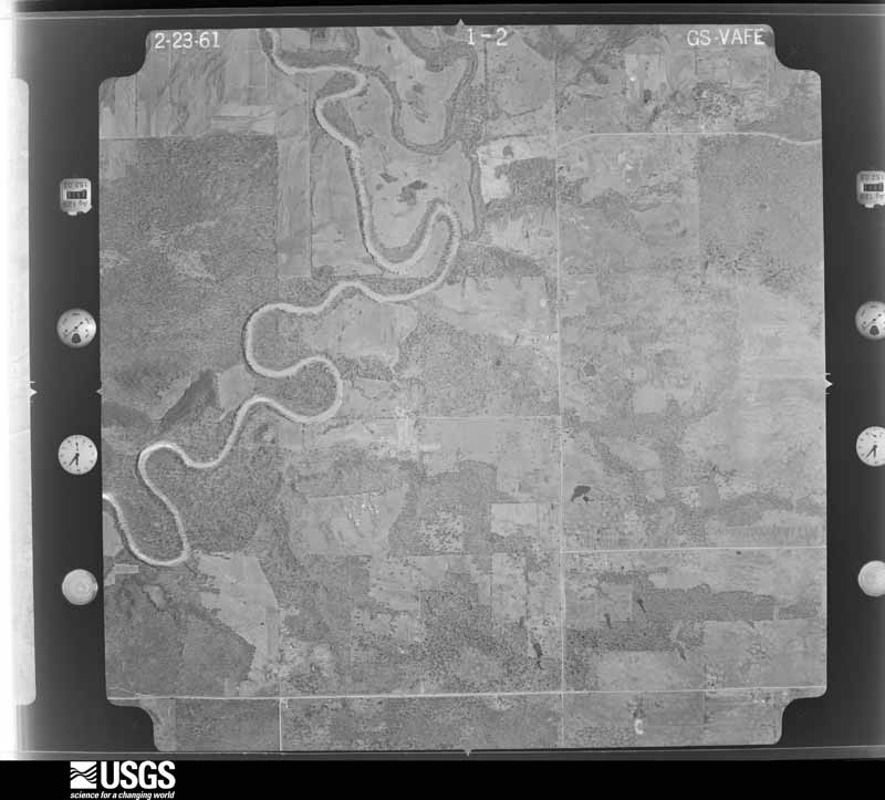 U.S. Geological Survey aerial photograph, 1961-02-23, scale 1:18000