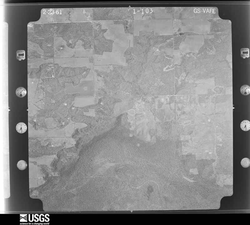 U.S. Geological Survey aerial photograph, 1961-02-23, scale 1:18000