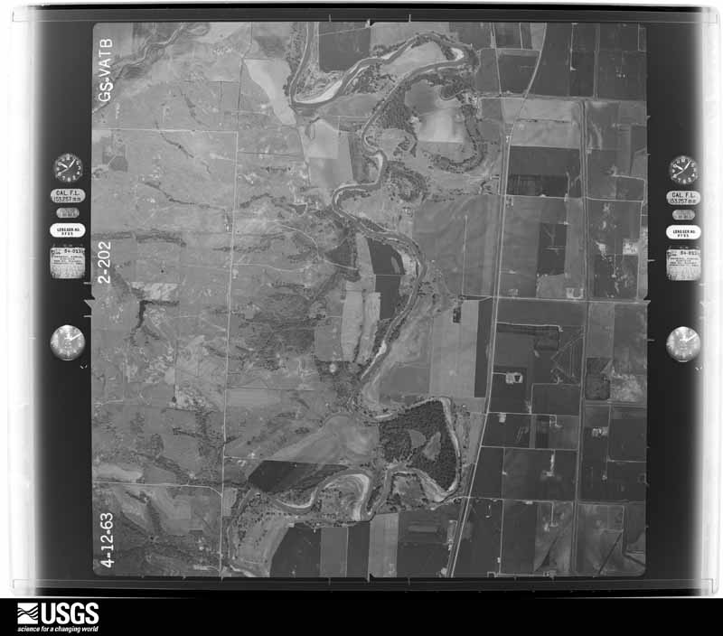 U.S. Geological Survey aerial photograph, 1963-04-12, scale 1:18000