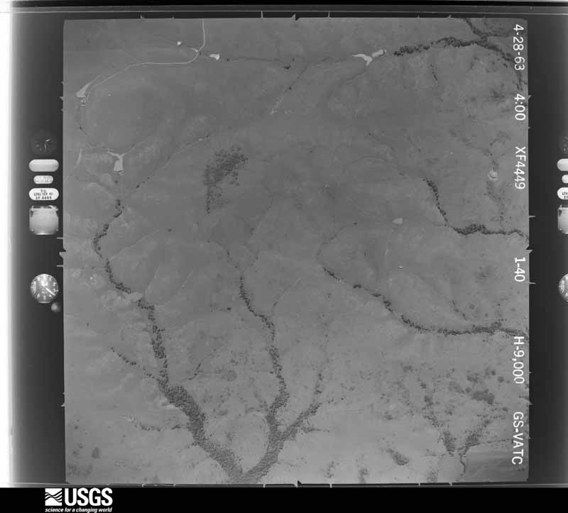 U.S. Geological Survey aerial photograph, 1963-04-28, scale 1:18000