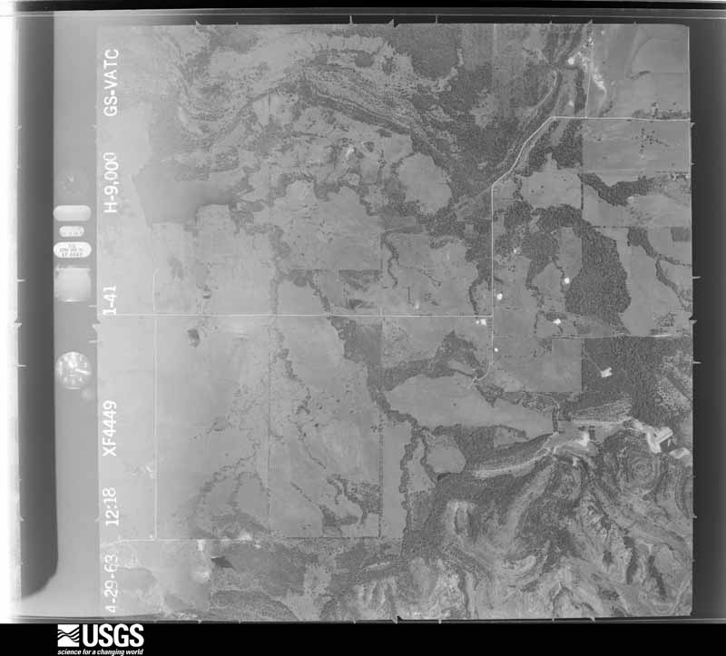 U.S. Geological Survey aerial photograph, 1963-04-29, scale 1:18000