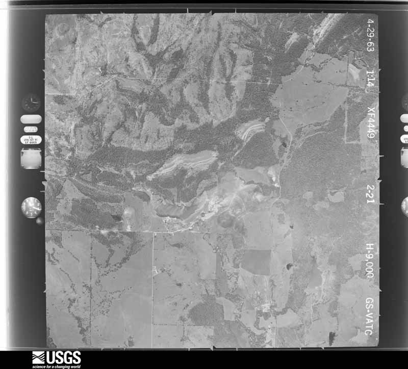 U.S. Geological Survey aerial photograph, 1963-04-29, scale 1:18000