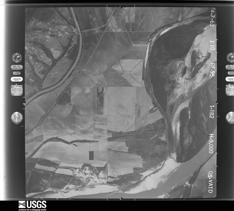 U.S. Geological Survey aerial photograph, 1963-04-07, scale 1:18000