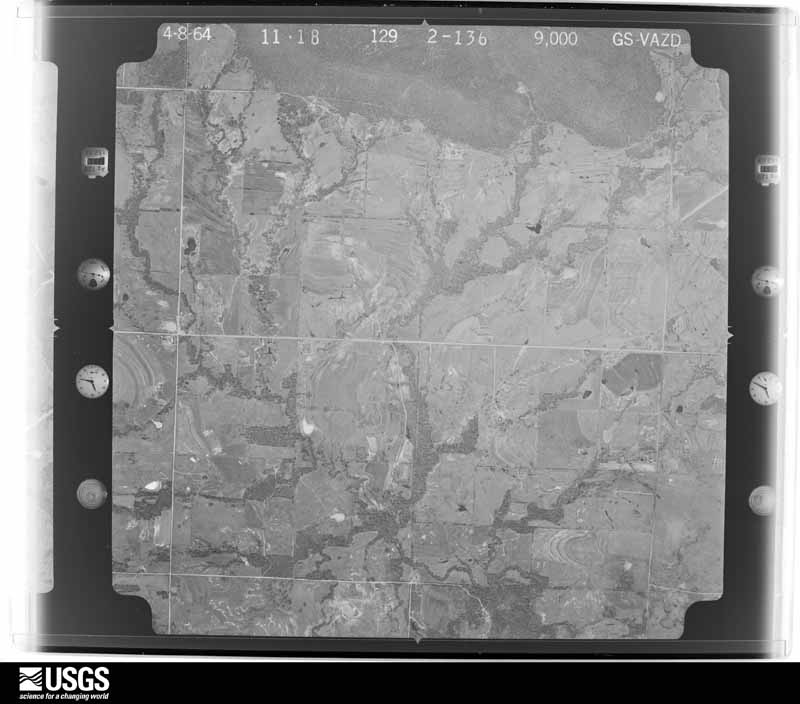 U.S. Geological Survey aerial photograph, 1964-04-08, scale 1:18000