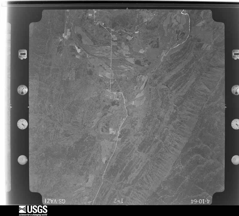 U.S. Geological Survey aerial photograph, 1964-04-10, scale 1:29000