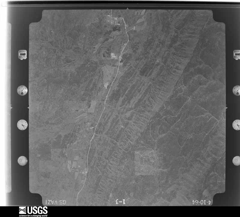 U.S. Geological Survey aerial photograph, 1964-04-10, scale 1:29000