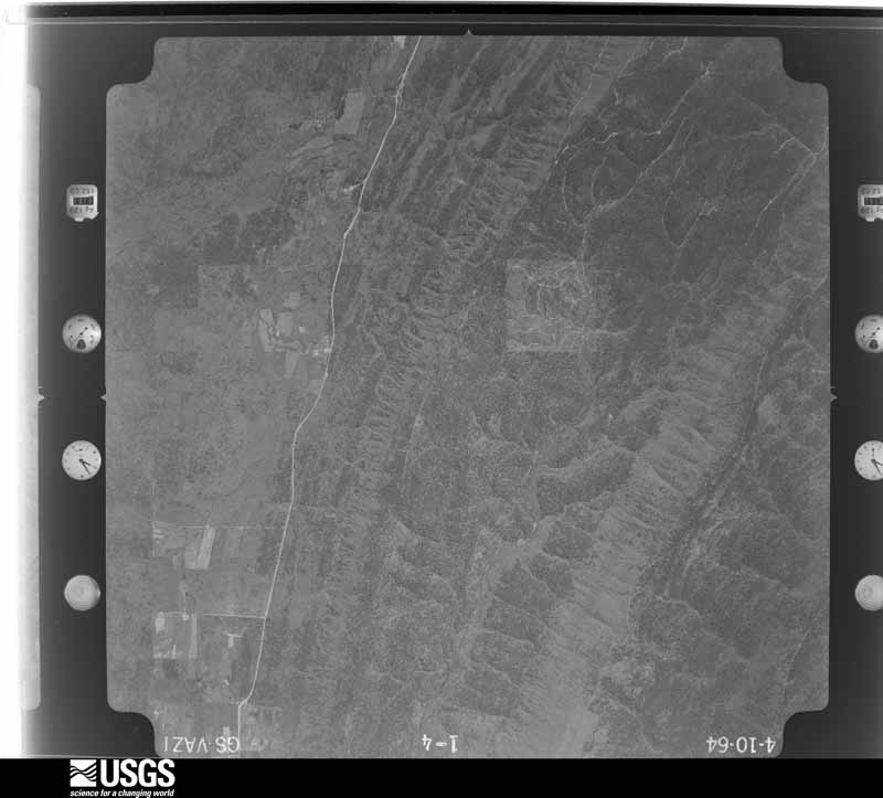 U.S. Geological Survey aerial photograph, 1964-04-10, scale 1:29000