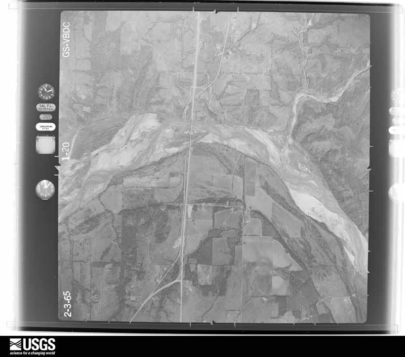 U.S. Geological Survey aerial photograph, 1965-02-03, scale 1:18000