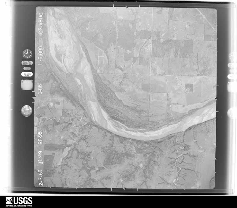 U.S. Geological Survey aerial photograph, 1965-02-03, scale 1:18000