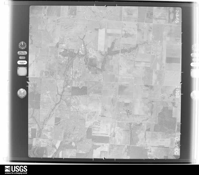 U.S. Geological Survey aerial photograph, 1965-02-03, scale 1:18000